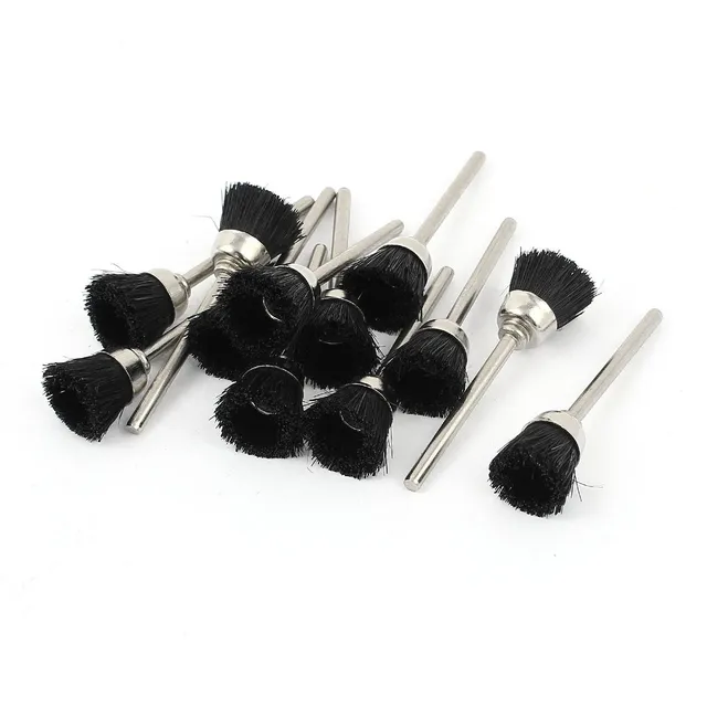 sourcingmap brosse polissage nylon 10 mm lot de 12