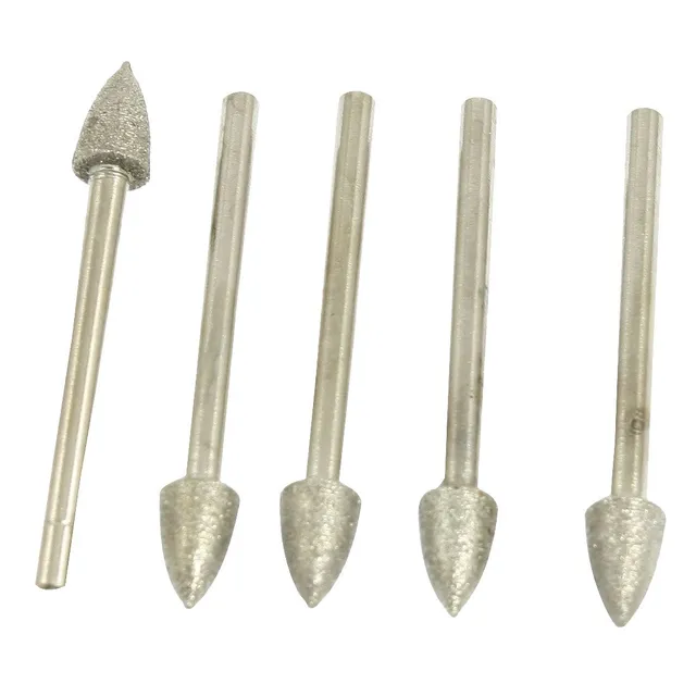 sourcingmap pointe diamantée conique 6 mm tige 3 mm lot 5