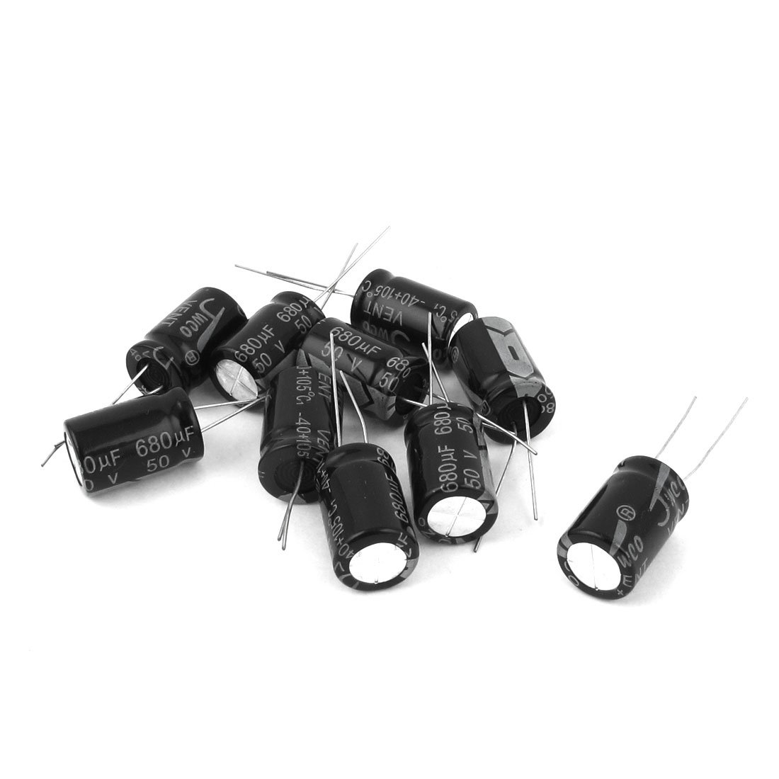 sourcingmap Condensateur Électrolytique 50V 680µF 10pcs