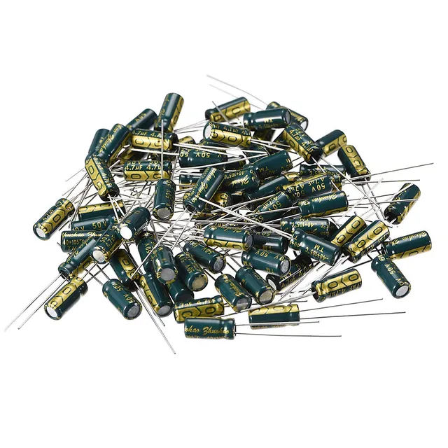 sourcing map 4.7uF 50V condensateur électrolytique 80pcs 5x11mm