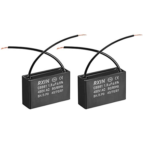 sourcing map Industrial condensateur CBB61 1.5uF 450V lot 2