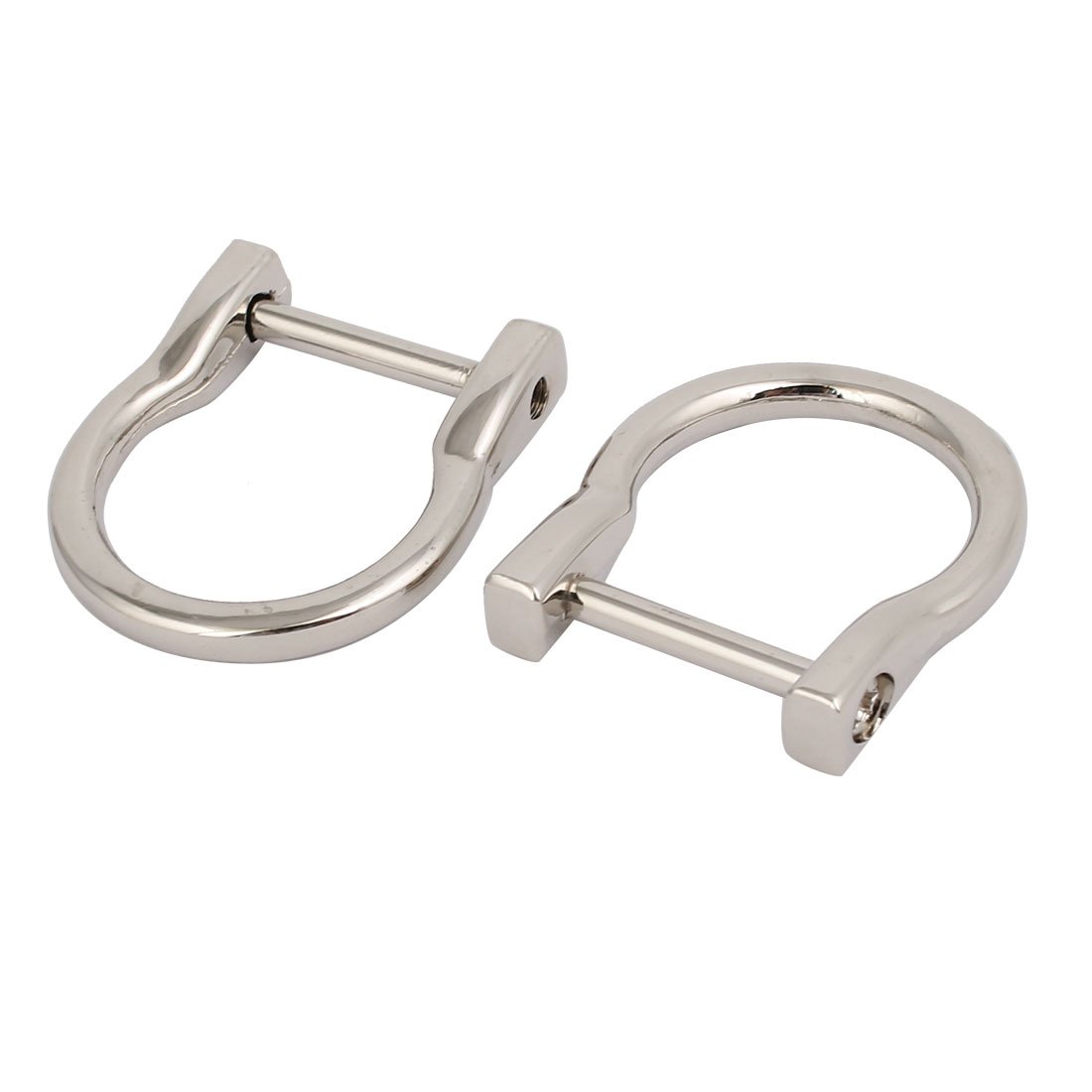 SOURCINGMAP Anneau D métal argent 20 mm lot 2pcs