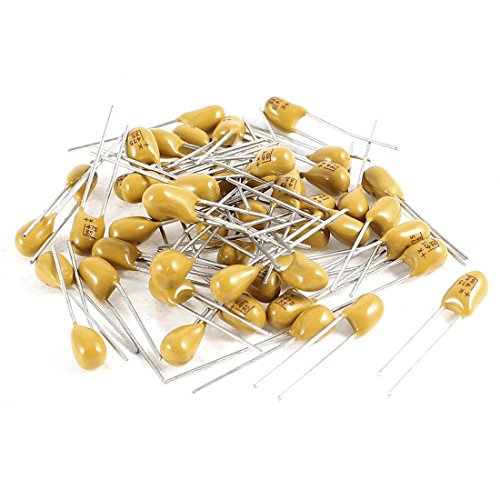 Sourcingmap 4.7uF 35V Condensateur tantale jaune 50 pcs