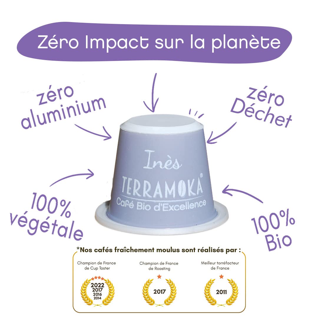 Terramoka Inès capsules café bio Papouasie 300 épicé