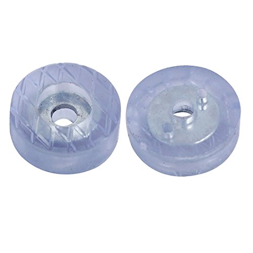 SOURCINGMAP Patin meuble rond 18x7mm caoutchouc 12pcs