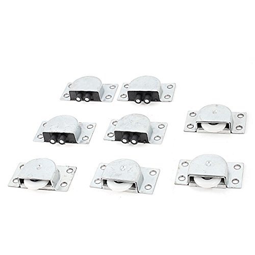 Sourcing Map Roulettes porte coulissante 23 mm 4 paires