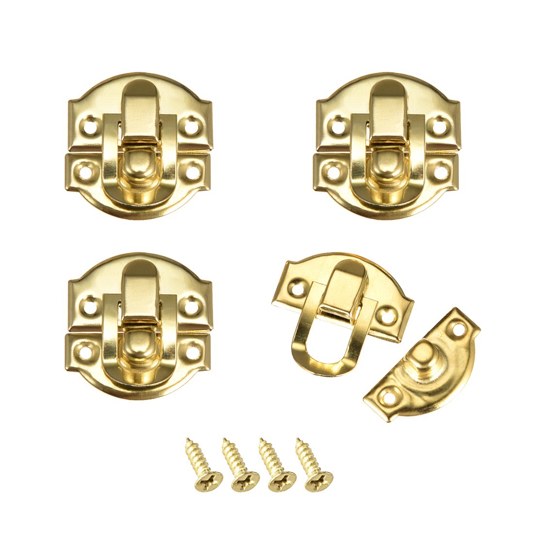 SOURCINGMAP Loquet boîte bijoux doré rétro 29mm lot de 4