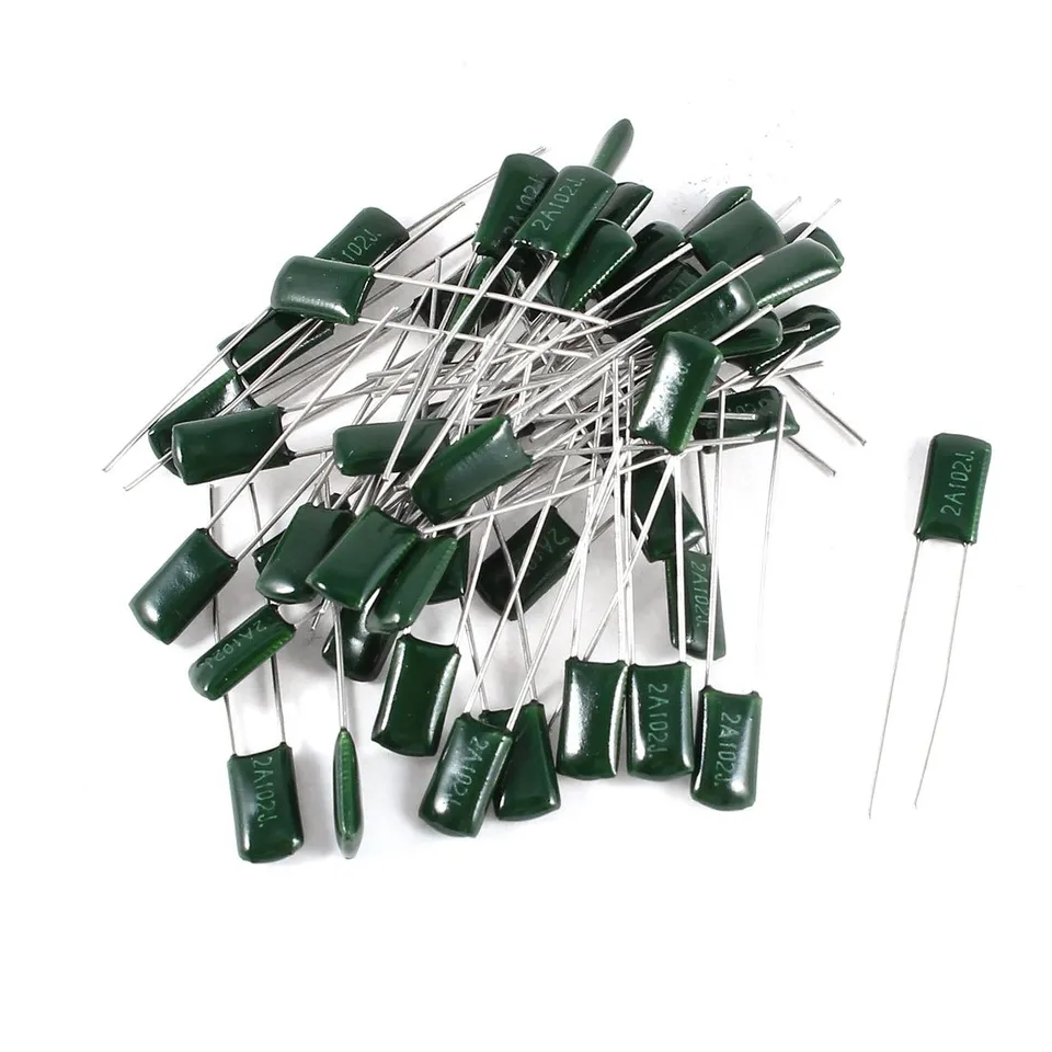 Sourcingmap 2A102J 100V condensateur polyester 1nF 50pcs