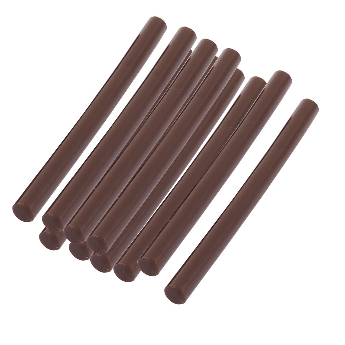 sourcing map bâtons colle chaude marron 7mm lot 10