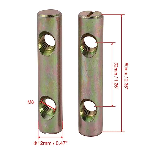Sourcing Map Home & Garden écrou croisé M8x60mm fer zingué 5pcs
