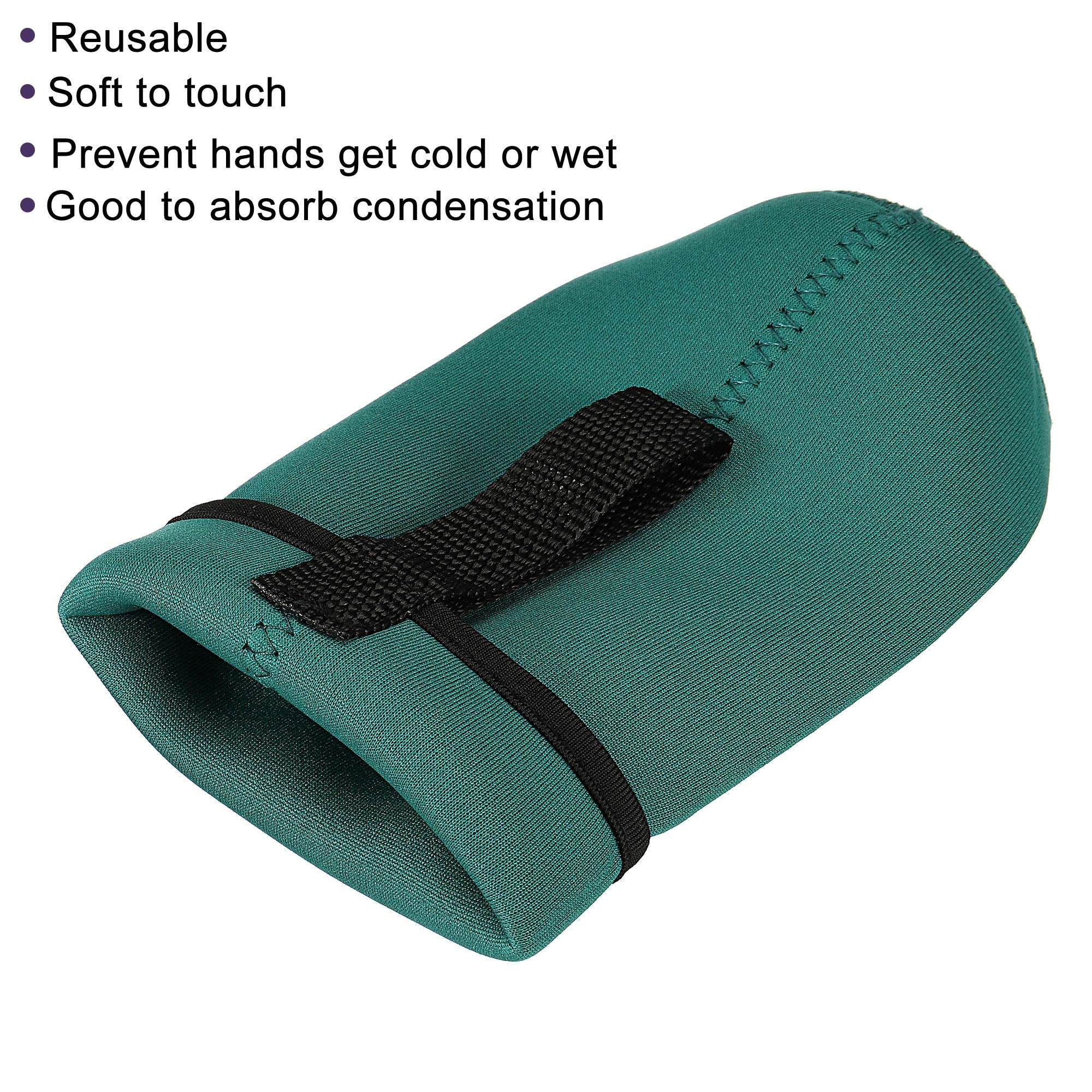 sourcing map Manchon bouteille néoprène vert profond lot de 2