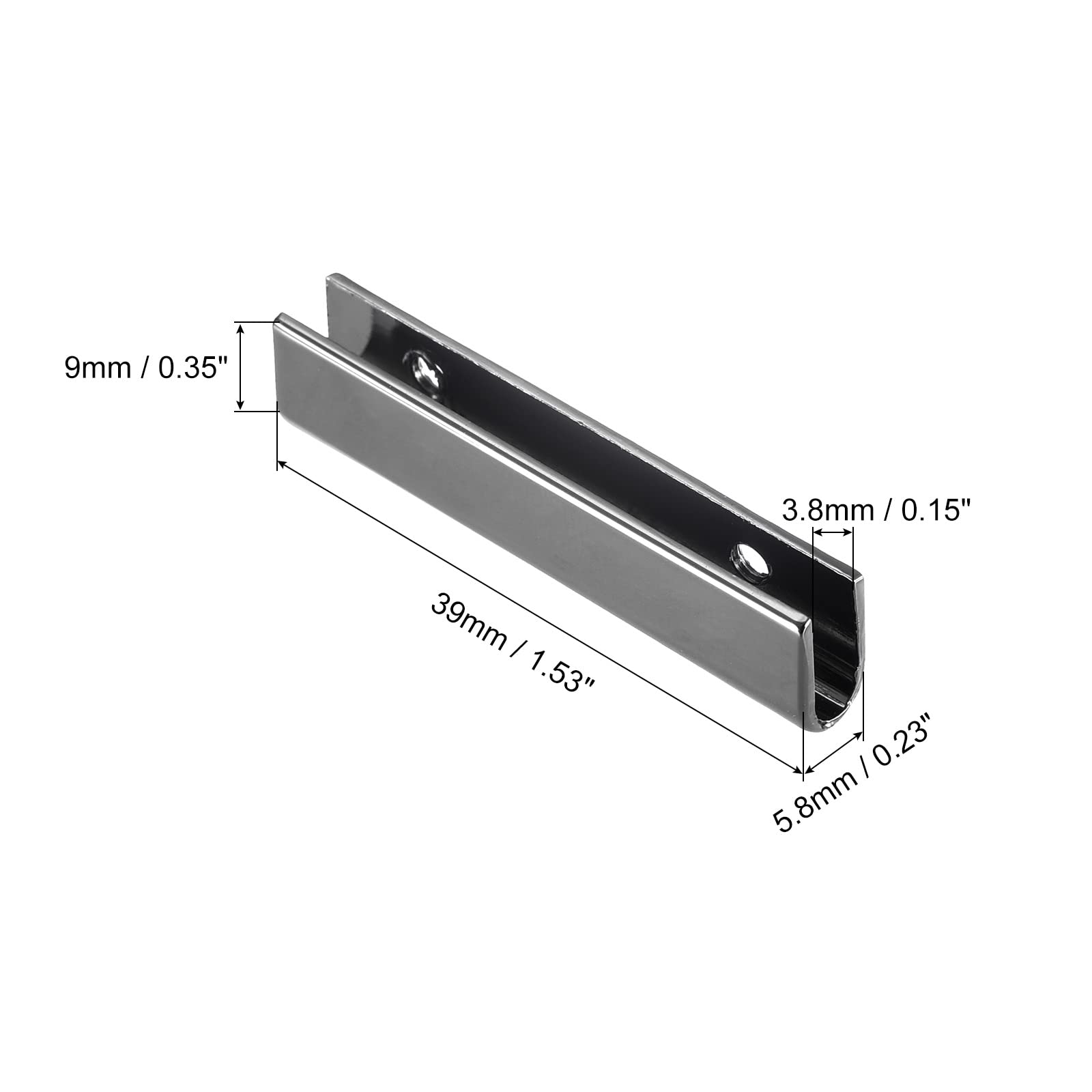 Sourcingmap Embout Ceinture Noir 39mm Lot 4 Métal