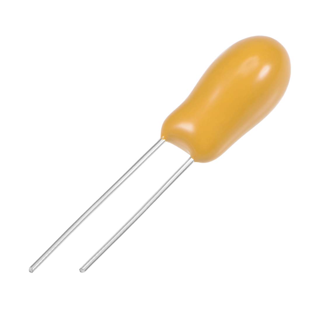 Sourcing Map 10uF 50V condensateur tantale 1 pc radial jaune