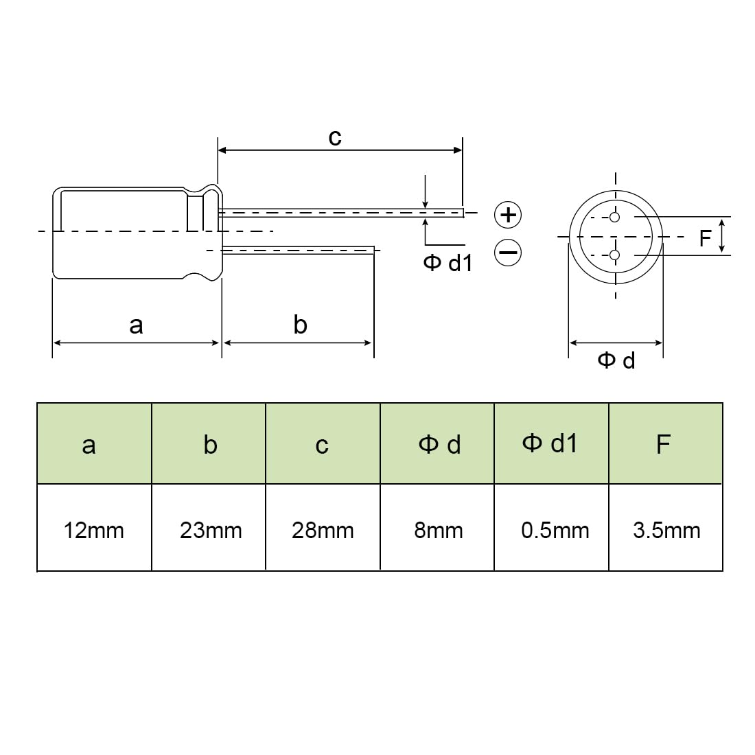 sourcing map 330uF 25V condensateur électrolytique 80pc 8x12mm