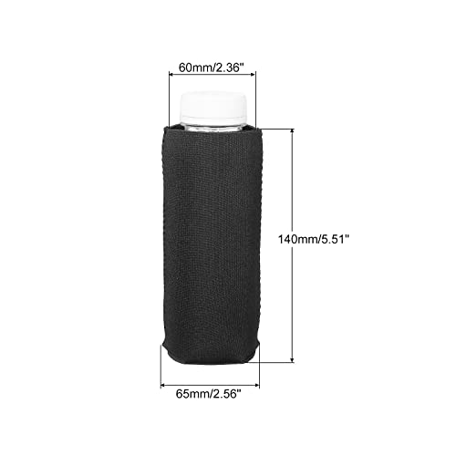 sourcing map Manchon Canette Néoprène Pliable Noir 6 Pièces
