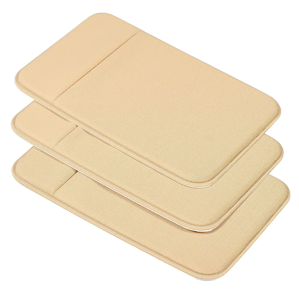 sourcing map porte-carte adhésif téléphone jaune lot 3 extensible