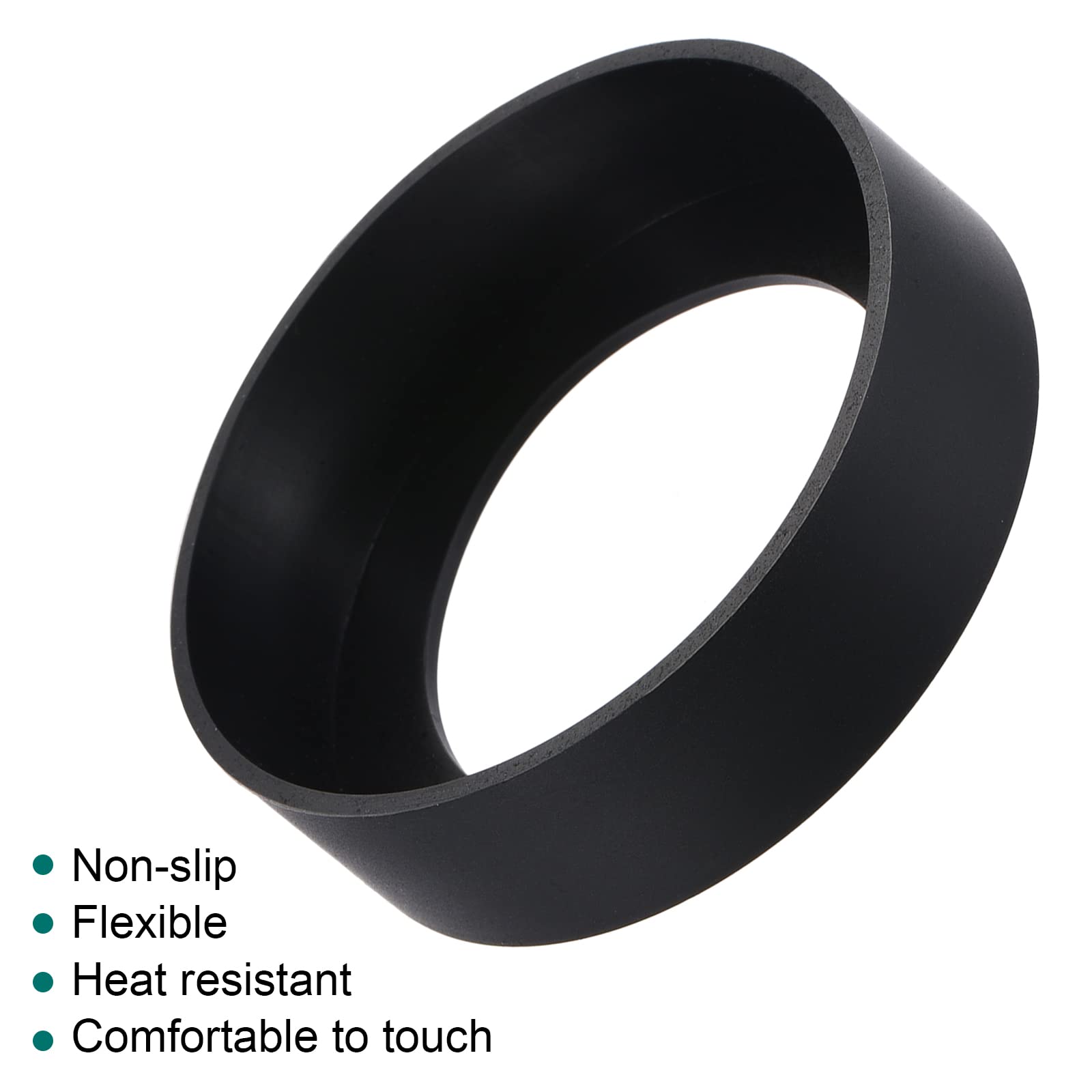 sourcing map Home Garden housse silicone 62mm noir lot 2 antidérapant