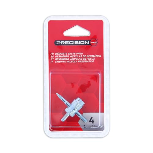 PRECISION STEEL Démonte-valve 4 fonctions Schrader