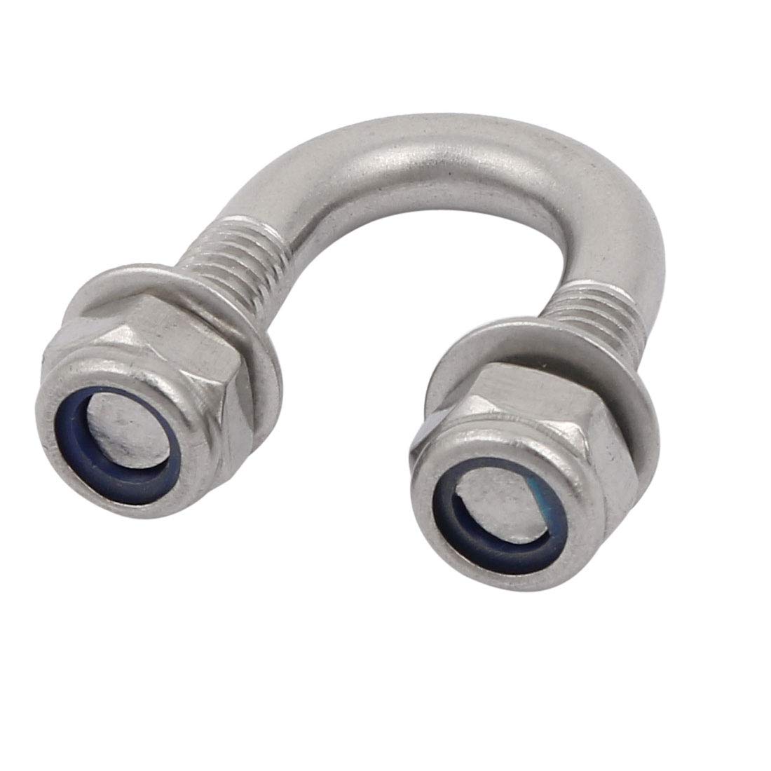 Sourcingmap Industrial boulon U M6 inox 304 tuyau 12mm 10pcs