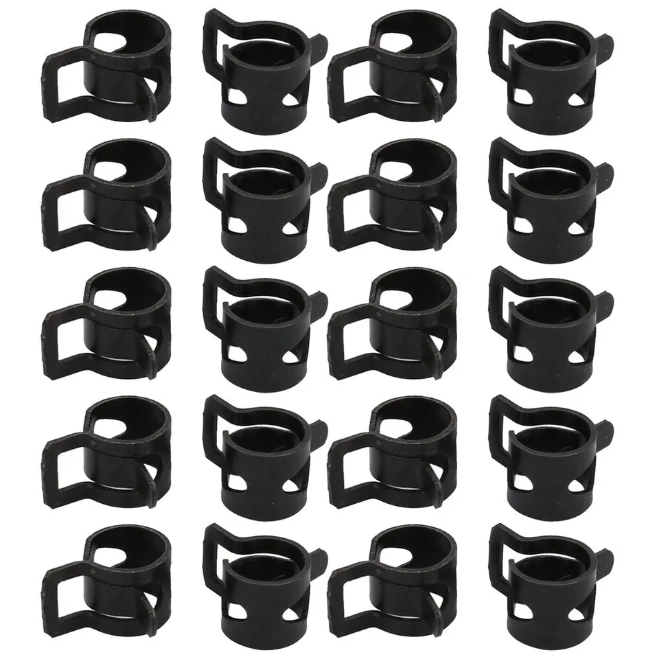 Sourcingmap colliers à ressort 8mm acier noir lot 20
