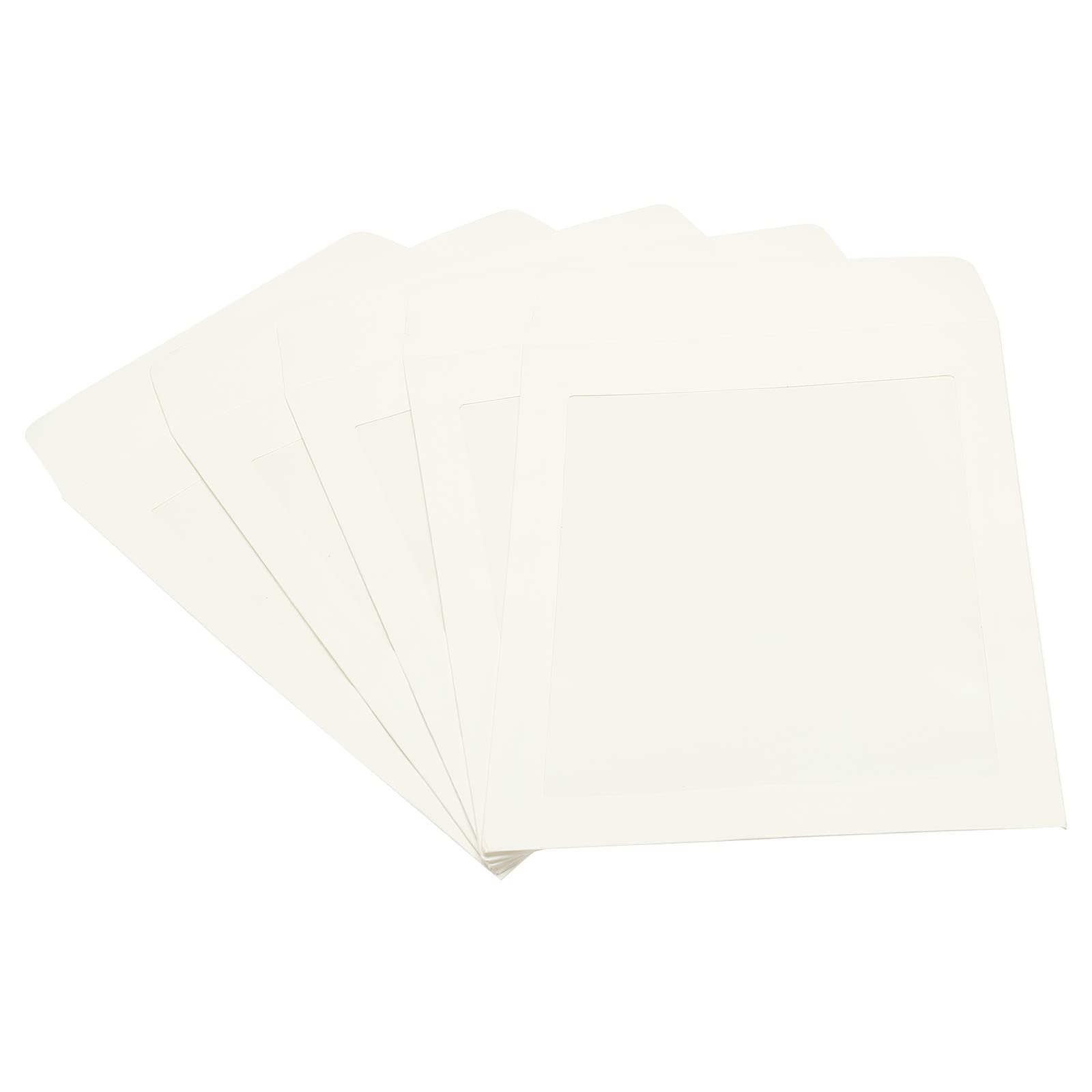 Sourcing Map A5 Enveloppe Fenêtre Blanche Simple Face x10