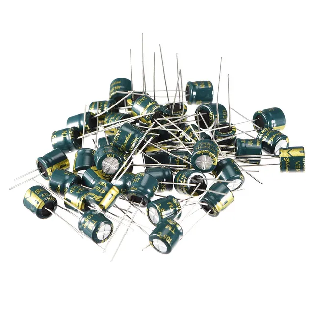 sourcing map condensateur faible ESR 470uF 10V 50 pièces 8x7mm vert