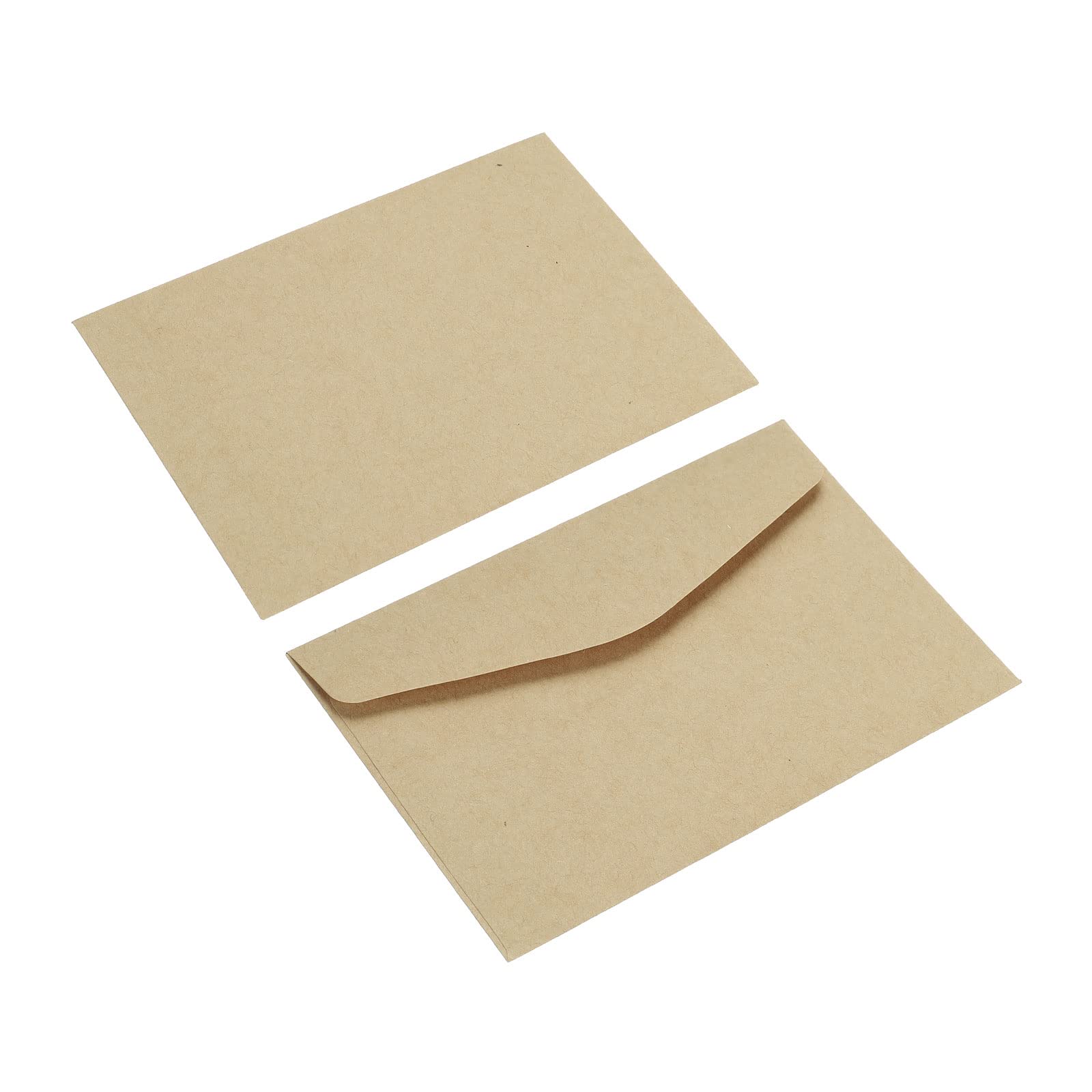 sourcing map Mini Enveloppes Marron 100 pcs 8,2x11,5cm papier
