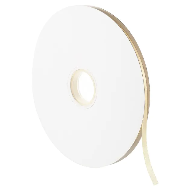 sourcingmap Ruban Satin 7mmx91,4m Rouleau Abricot Polyester