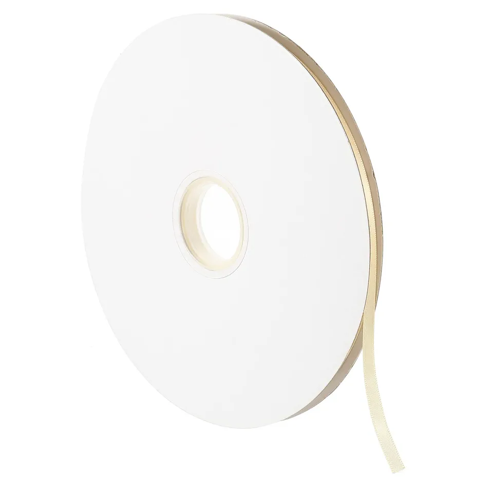 sourcingmap Ruban Satin 7mmx91,4m Rouleau Abricot Polyester