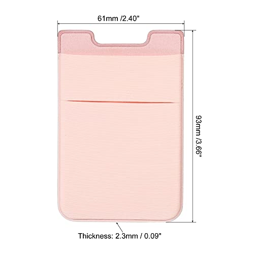 sourcing map porte-carte téléphone double rose lot 2