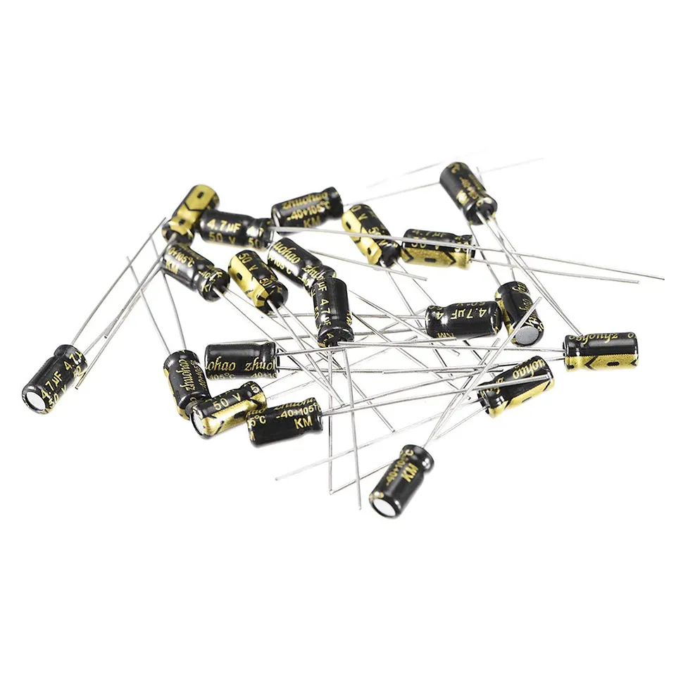 sourcing map 4.7uF 50V condensateur électrolytique 4x7mm lot 30