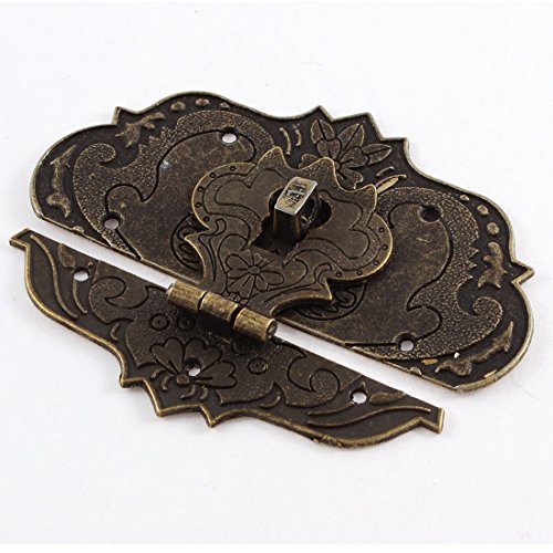 sourcingmap Moraillon verrou boîte bronze antique 97mm