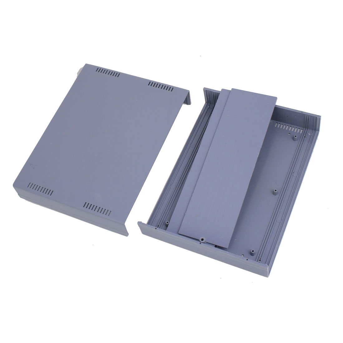 sourcingmap boîtier électronique ABS gris 255x190x80mm