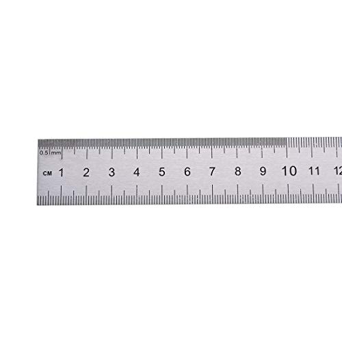 sourcing map règle inox 50 cm outil mesure trou suspension
