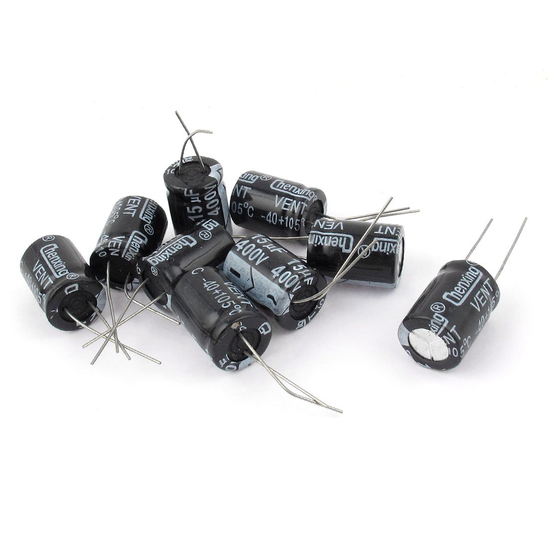 sourcing map Condensateur 15uF 400V radial 9pcs