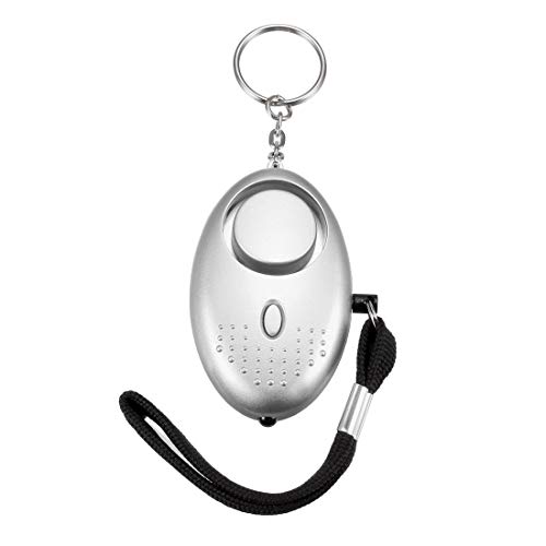 Sourcing Map Electronics alarme personnelle 130dB argenté 3 pcs