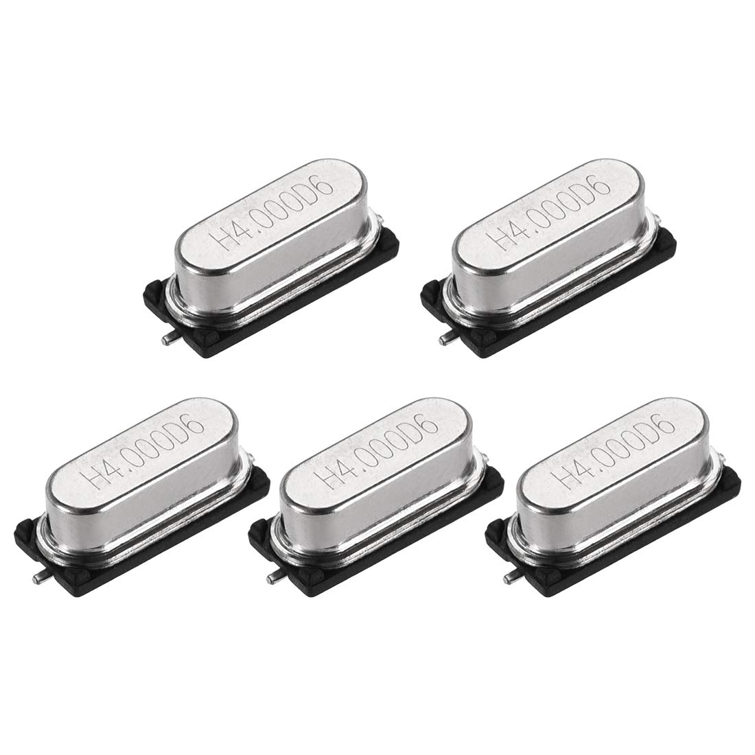 sourcing map Oscillateur Quartz 4MHz 5Pcs CMS 49SMD