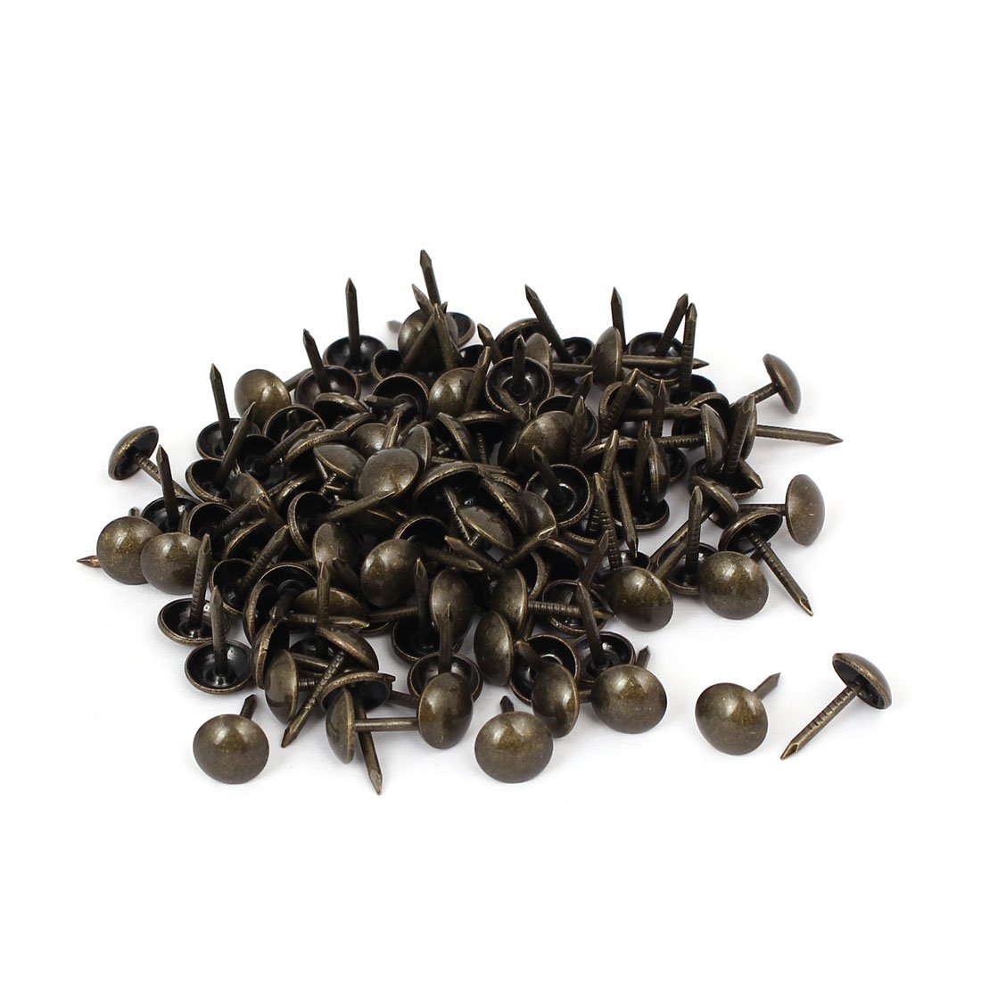 Sourcing Map 120 Clous Tapissier Bronze 8 x 15 mm