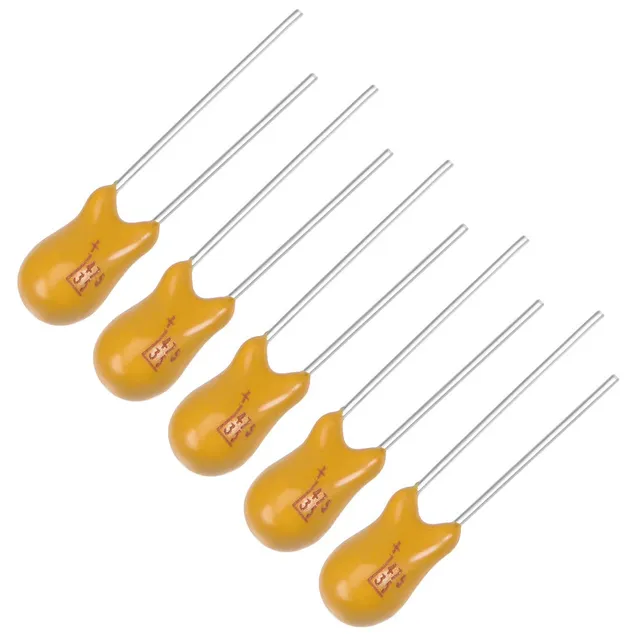 Sourcing Map 4.7uF 35V condensateur tantale radial lot 5