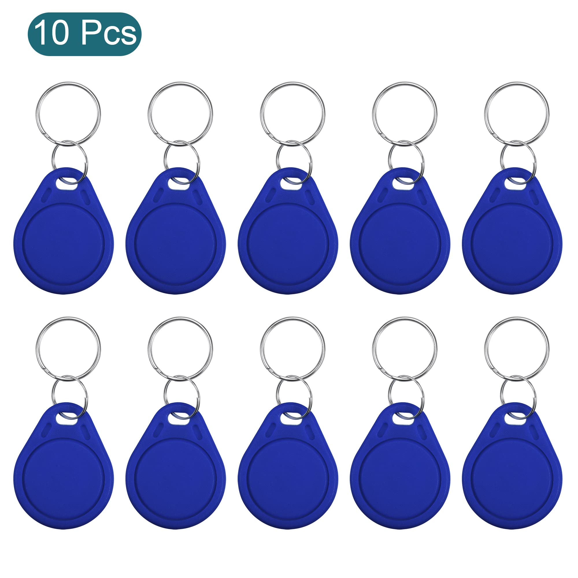 Sourcing Map Electronics Porte-clés RFID UID 13,56MHz Bleu 10 pcs