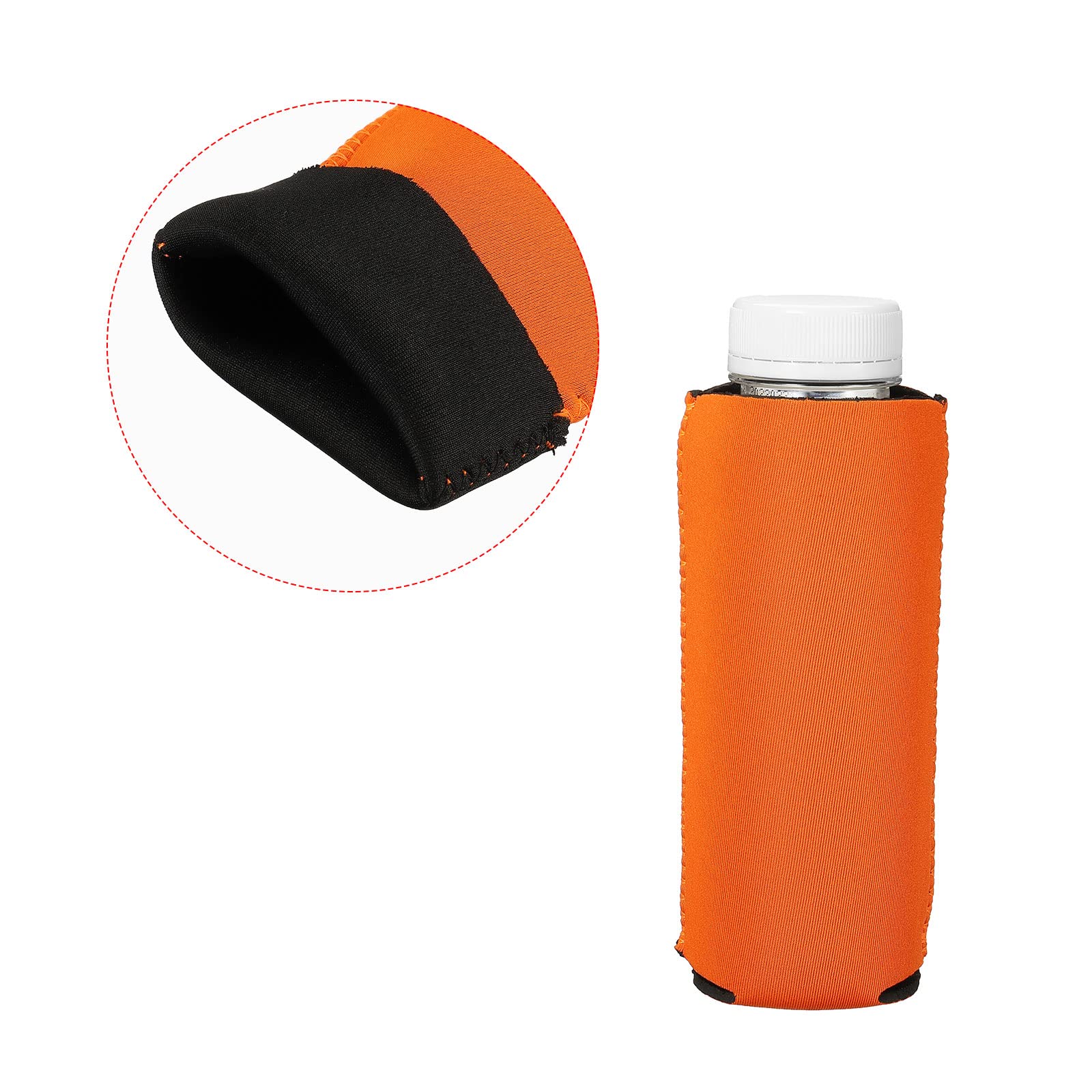 Sourcing map manchon canette néoprène orange 6 pièces isotherme