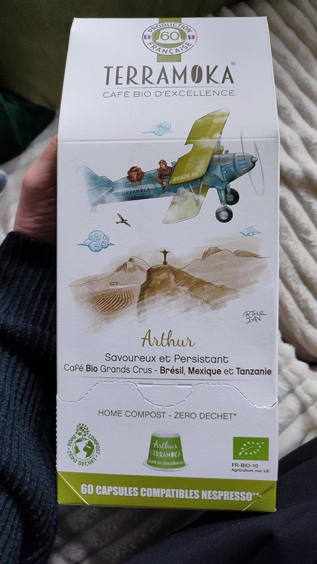Terramoka Le jeune Arthur capsules café bio 60 riche