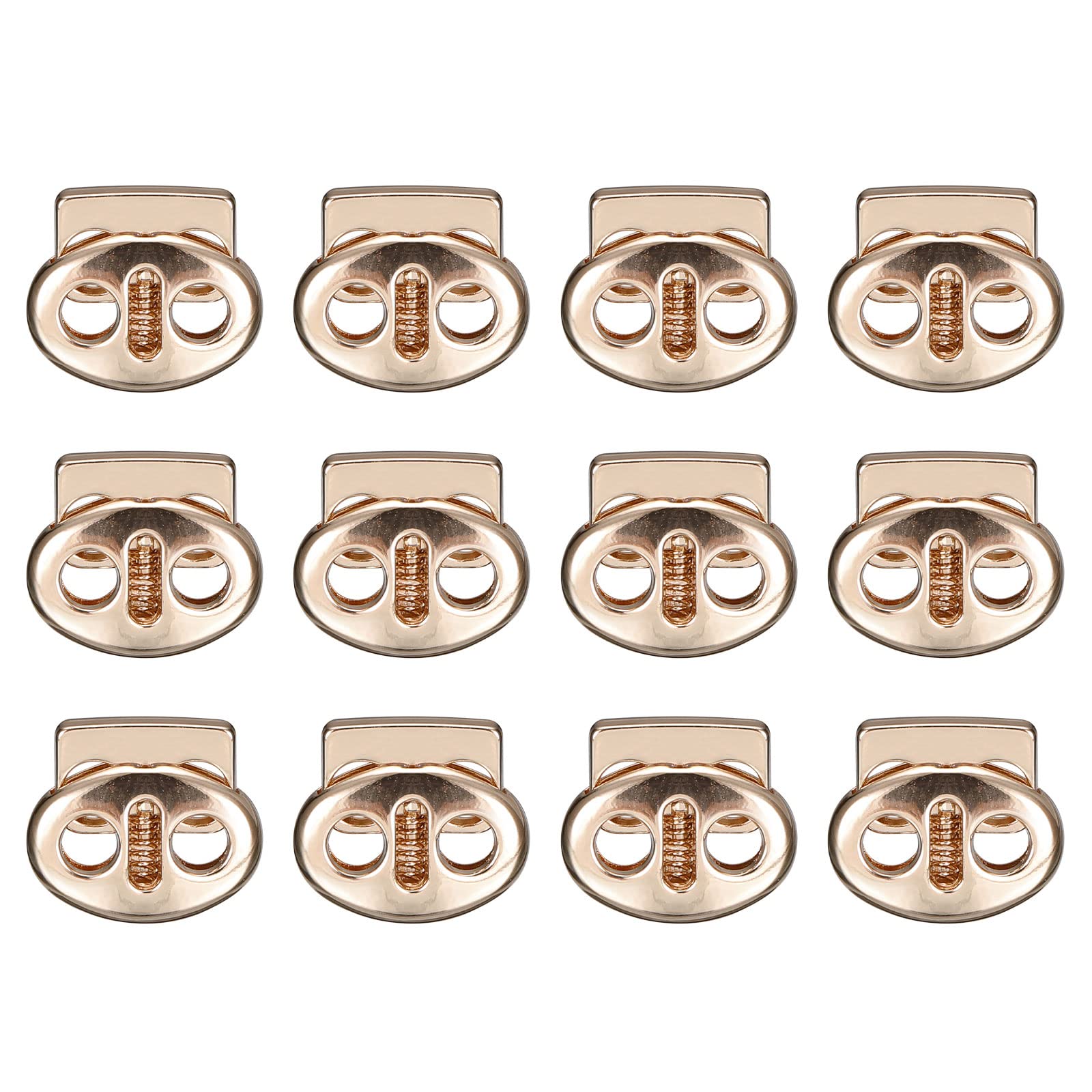 Sourcing Map Home & Garden arrêt cordon 17x15mm or 12 pcs double trou