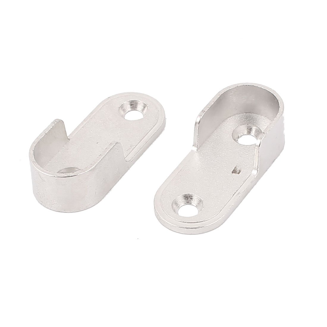 Sourcingmap Support tringle ovale argent lot de 2