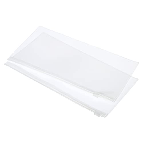 sourcing map pochette zippée A6 blanche x5 PP