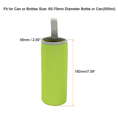 Sourcing Map Housse bouteille néoprène 500ml vert lot 2 isotherme