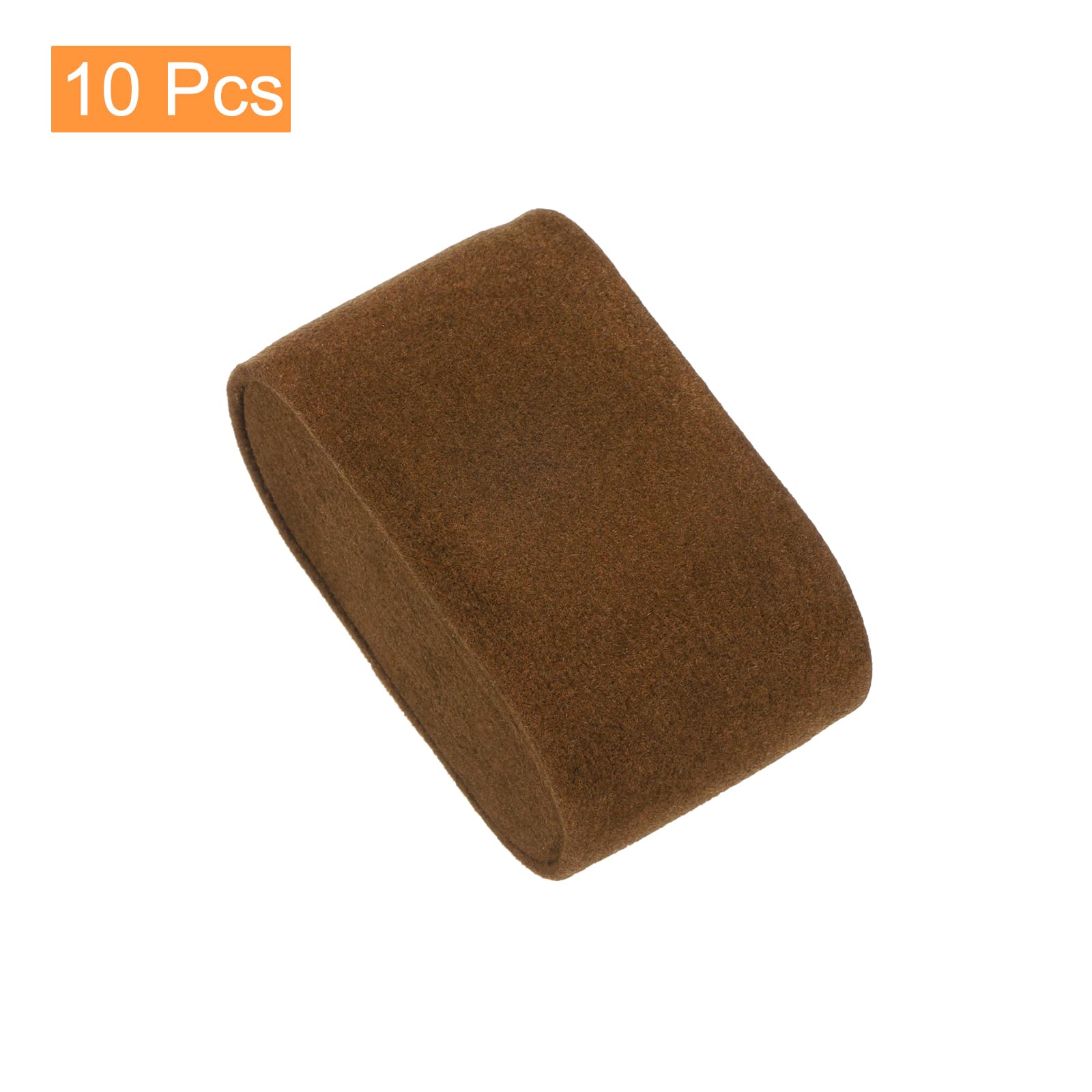 Sourcing Map Lot 10 coussins montre flanelle café 76mm