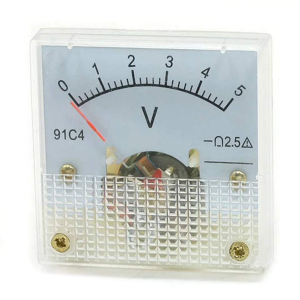 Sourcing Map 91C4 Voltmètre analogique DC 0-5V