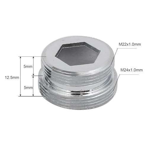 sourcingmap Adaptateur Robinet M24 vers M22 Lot 3