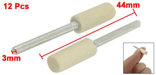 Sourcing Map feutres polissage cylindriques 6 mm lot de 12